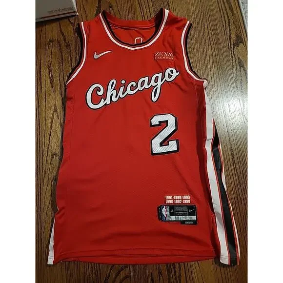 Lonzo Ball Chicago Bulls Jersey Basketball Mens Size Large 48 Adult - Picture 2 of 9